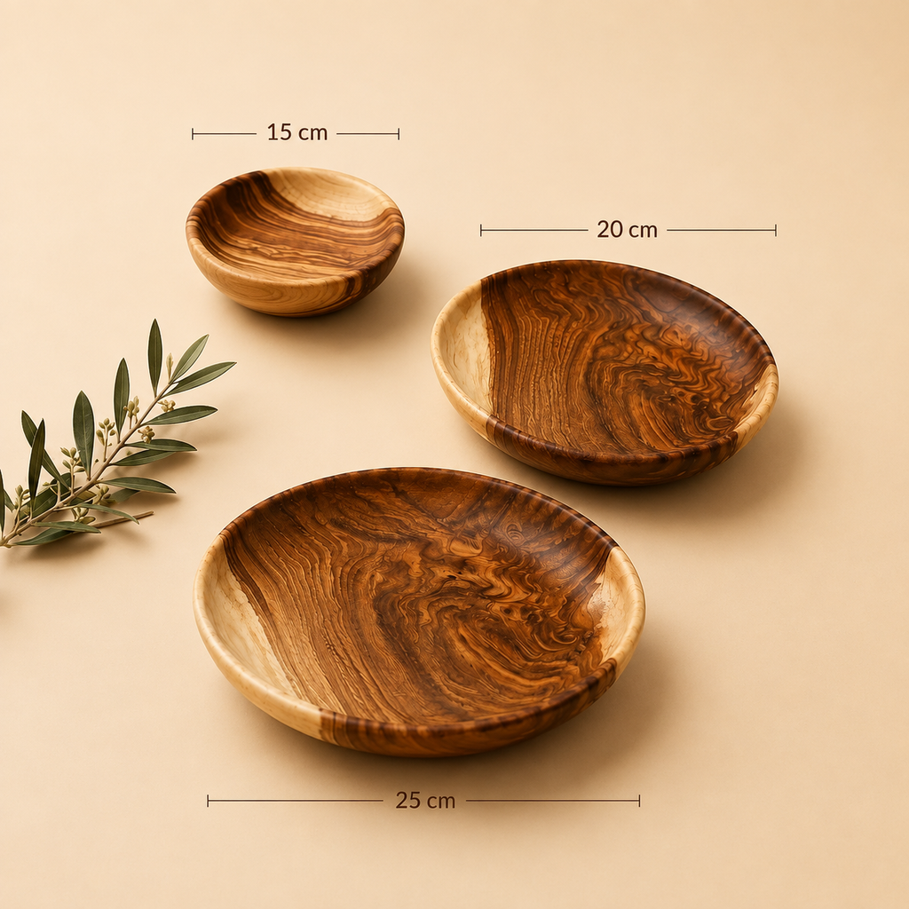 Premium Natural Wooden Plates