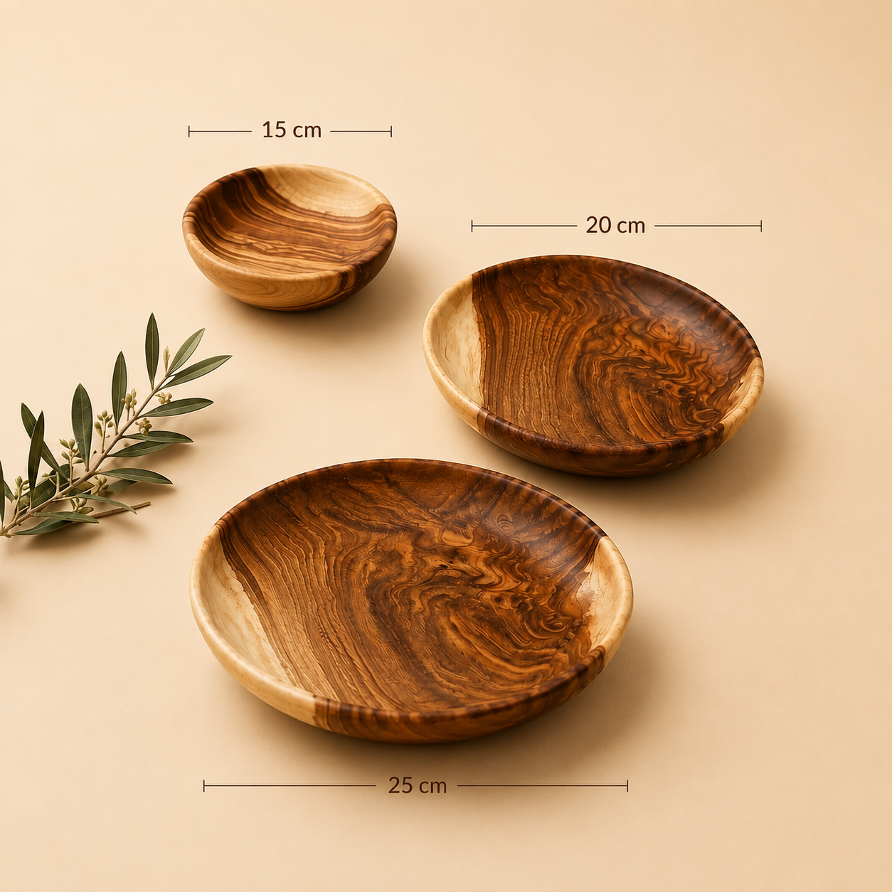 Premium Natural Wooden Plates