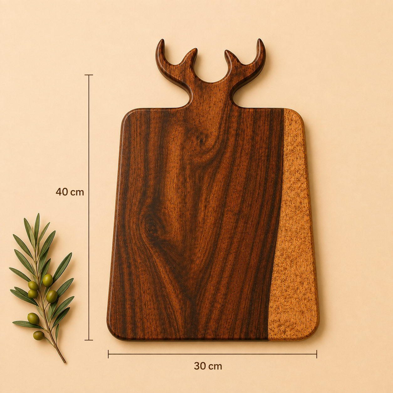 Natural wood cutting board