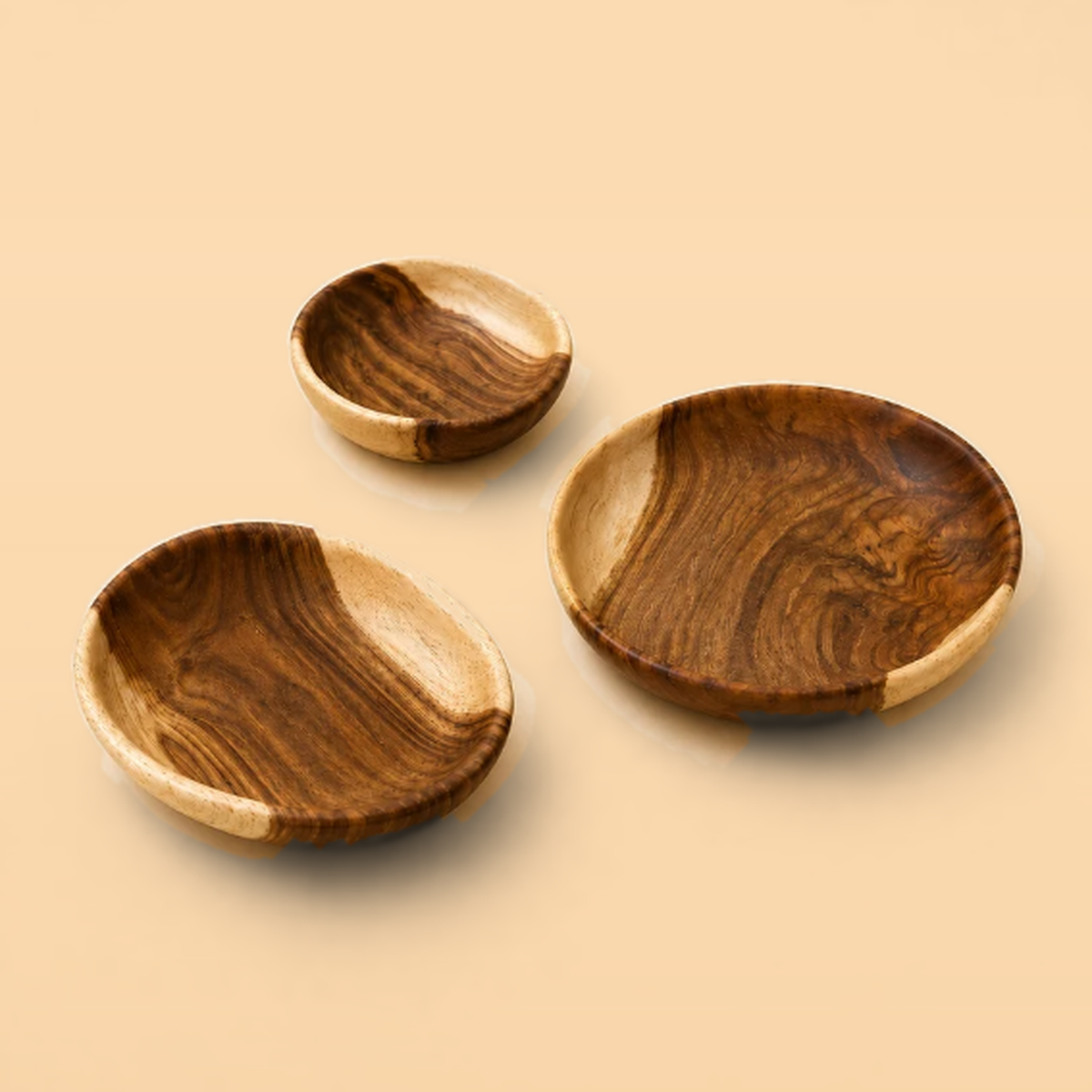 Premium Natural Wooden Plates